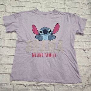 Disney Purple Stitch Short Sleeve Tee Size XL